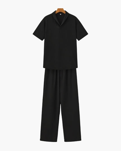 Cotton Polo & Pantalon Set