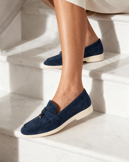 Old Money Suede Lady Loafers